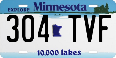 MN license plate 304TVF