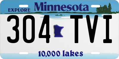 MN license plate 304TVI