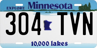 MN license plate 304TVN