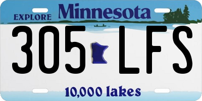 MN license plate 305LFS