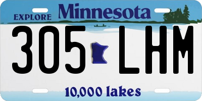 MN license plate 305LHM