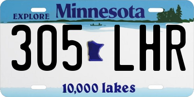 MN license plate 305LHR
