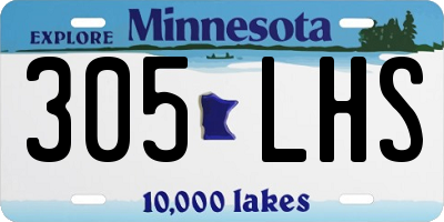 MN license plate 305LHS