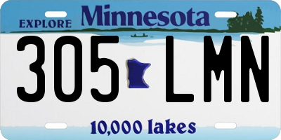 MN license plate 305LMN