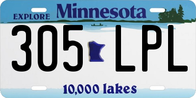 MN license plate 305LPL