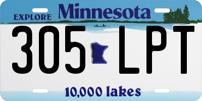 MN license plate 305LPT