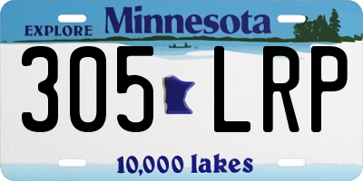 MN license plate 305LRP