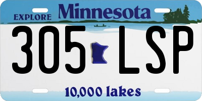 MN license plate 305LSP