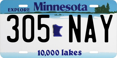 MN license plate 305NAY