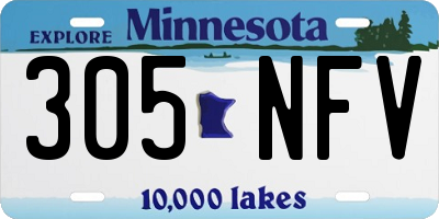 MN license plate 305NFV