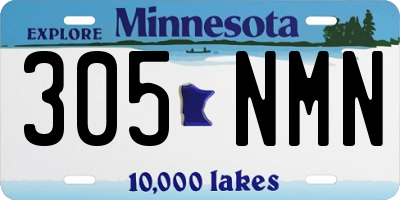 MN license plate 305NMN
