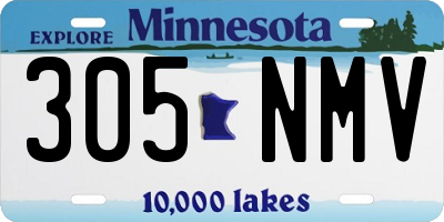 MN license plate 305NMV