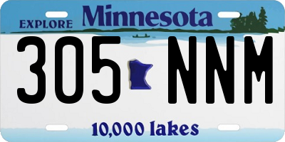 MN license plate 305NNM