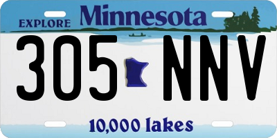 MN license plate 305NNV