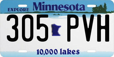 MN license plate 305PVH