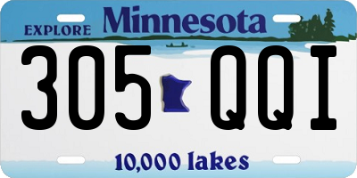 MN license plate 305QQI
