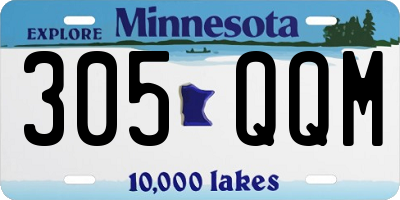 MN license plate 305QQM