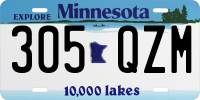 MN license plate 305QZM