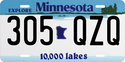 MN license plate 305QZQ