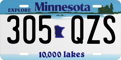 MN license plate 305QZS
