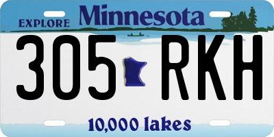 MN license plate 305RKH