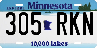 MN license plate 305RKN
