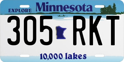 MN license plate 305RKT