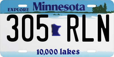 MN license plate 305RLN
