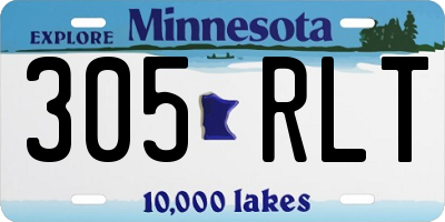 MN license plate 305RLT