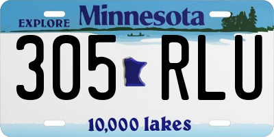 MN license plate 305RLU