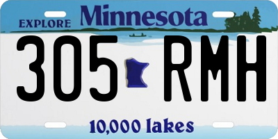 MN license plate 305RMH