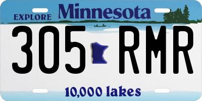 MN license plate 305RMR