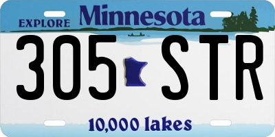 MN license plate 305STR