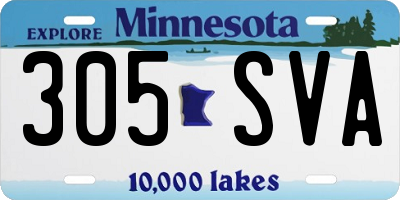 MN license plate 305SVA