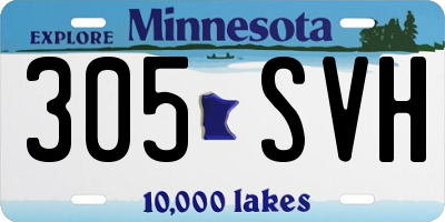 MN license plate 305SVH