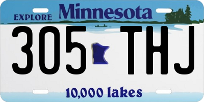 MN license plate 305THJ