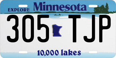 MN license plate 305TJP