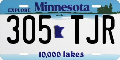 MN license plate 305TJR