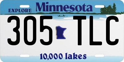 MN license plate 305TLC