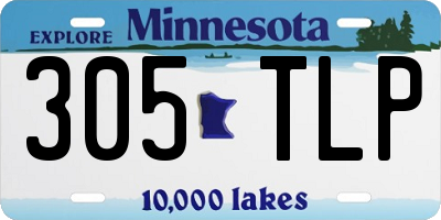 MN license plate 305TLP