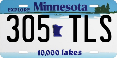 MN license plate 305TLS
