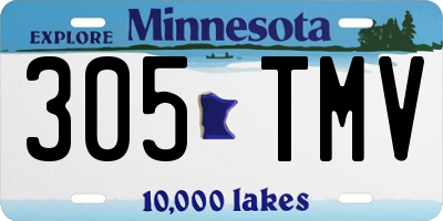MN license plate 305TMV