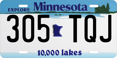 MN license plate 305TQJ
