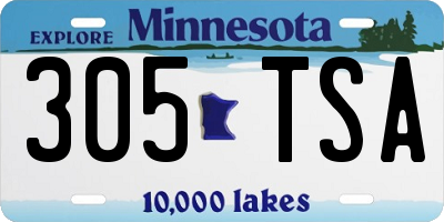 MN license plate 305TSA