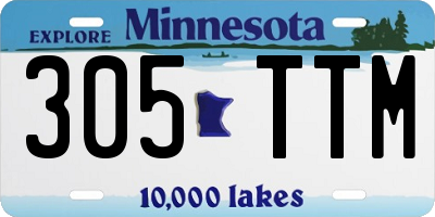 MN license plate 305TTM