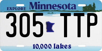 MN license plate 305TTP