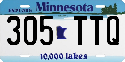MN license plate 305TTQ