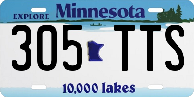 MN license plate 305TTS