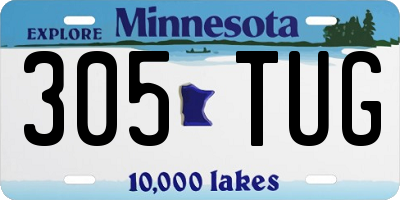 MN license plate 305TUG