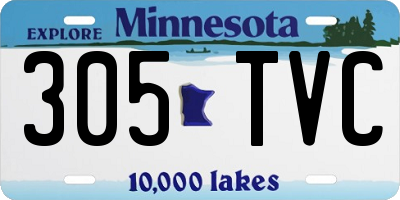 MN license plate 305TVC